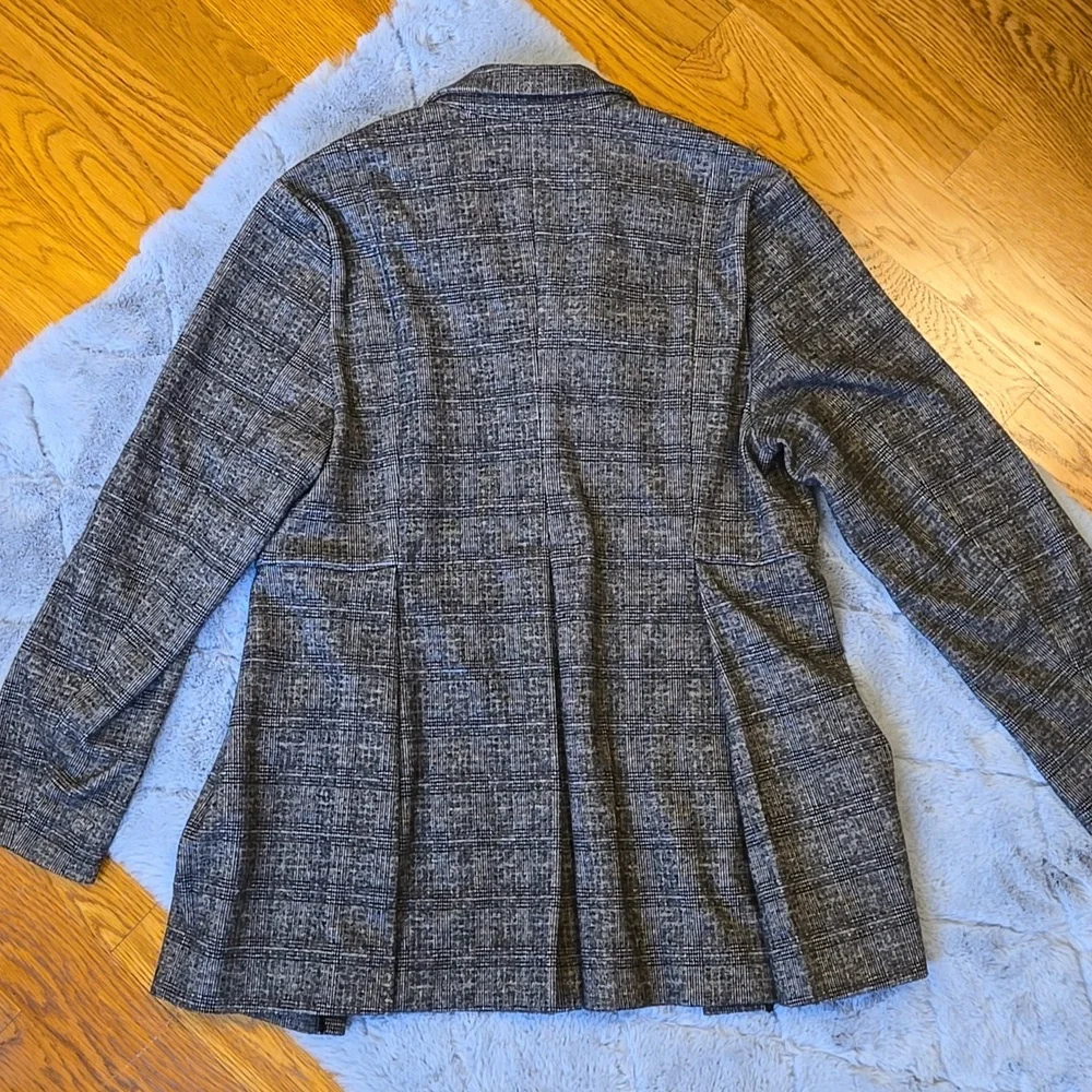 Soft Surroundings Brown Plaid Blazer, Women's Large, Great Condition